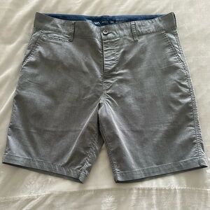 RVCA Gray Flat Front Shorts Classic Style